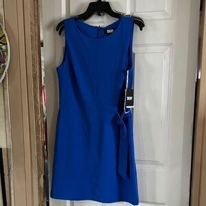 DKNY Royal Blue Sleeveless Mini Dress